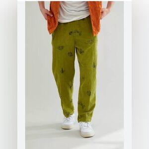 Urban Outfitters Olive Graphic Joggers